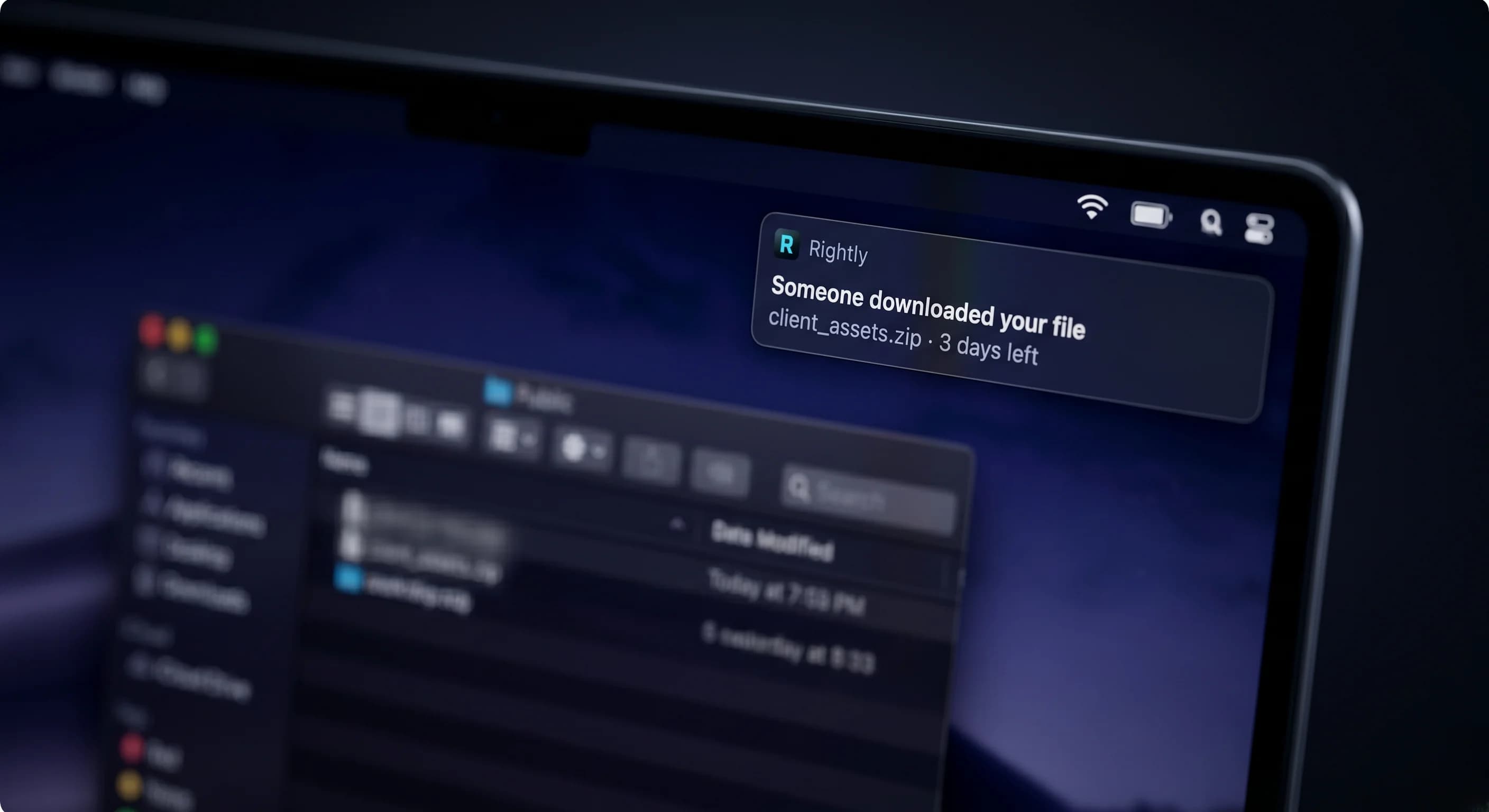 Upload & Share link control — revoke and download alerts on macOS
